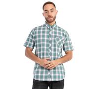 Lonsdale London Brixworth Camisa de Manga Corta para Hombre, Color Azul