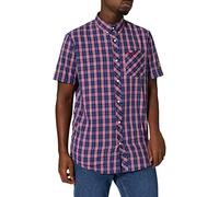 Lonsdale Brixworth Camisa, Red/White/Dark Blue, M para Hombre