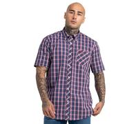 Lonsdale London Brixworth Hombre Camisa Manga Corta Azul 60% algodón, 40% poliéster Regular