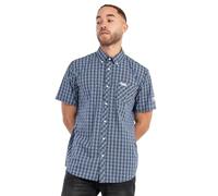 Lonsdale London Brixworth Hombre Camisa Manga Corta Azul S 60% algodón, 40% poliéster Stickerei Regular