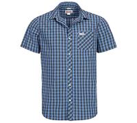 Lonsdale Brixworth Camisa, Blue/White/Black, XL para Hombre