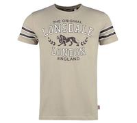 Lonsdale Brouster T-Shrit, Arena/Marrón/Crudo, L para Hombre