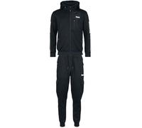 Lonsdale London Bulough Hombre chándal Negro L 95% Polyester,5% Elastán