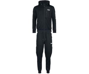 Lonsdale London Bulough Hombre chándal Negro L 95% Polyester,5% Elastán