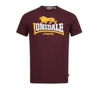 Lonsdale London Camiseta 'Holmpton' amarillo / burdeos / blanco XXXL amarillo / burdeos / blanco