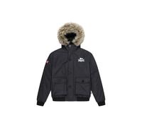 Lonsdale London Chaqueta de invierno 'Farringdon' negro / blanco XL EUR