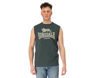 Lonsdale London CLOPTON Hombre Top Tirante Ancho Verde Regular