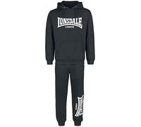 Lonsdale London Cloudy Hombre chándal Negro M 80% algodón, 20% poliéster