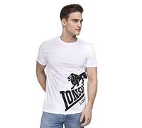 Lonsdale London DEREHAM Hombre Camiseta Blanco L 100% algodón Regular