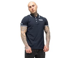 Lonsdale London Eastleigh Hombre Polo Azul Marino 100% algodón Regular