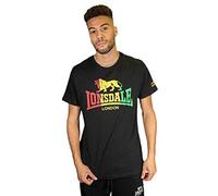 Lonsdale London Freedom Hombre Camiseta Negro XXL 100% algodón Regular