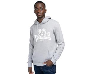 Lonsdale London FREMINGTON Hombre Sudadera con Capucha Gris Regular