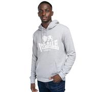 Lonsdale London Fremington Sudadera con Capucha para Hombres, gris Streetwear, gris jaspeado, 3XL