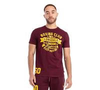 Lonsdale London GRUTING Hombre Camiseta Burdeos XL 100% algodón Regular