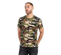 Lonsdale London GUNNISTA Hombre Camiseta Camuflaje Woodland XL 100% algodón Regular