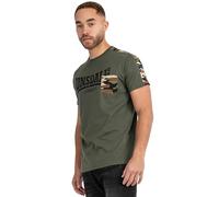 Lonsdale London Huxter Hombre Camiseta Aceituna XXL 60% algodón, 40% poliéster Regular