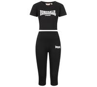 Lonsdale London IXWORTH Mujer chándal Negro M 98% algodón, 2% elastán Rippbündchen