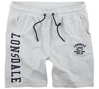 Lonsdale London Knutton Hombre Pantalones Cortos Gris XL 98% algodón, 2% poliéster Suelto
