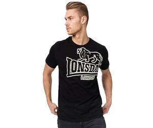Lonsdale London Langsett Hombre Camiseta Negro Regular