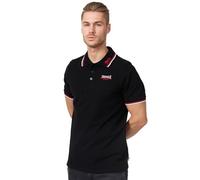 Lonsdale London Lion - Polo para Hombre, tamaño XXL, Color Rojo/Negro/Blanco