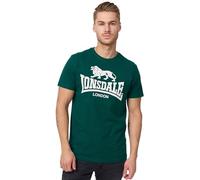 Lonsdale London Logo Hombre Camiseta Negro Regular | Camiseta de ropa de calle, camiseta informal de algodón peinado, camiseta ligera y cómoda para deporte y el día a día