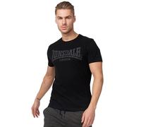Lonsdale London Logo Kai Hombre Camiseta Negro Regular