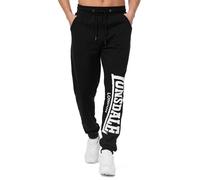Lonsdale London Logo Large Hombre Pantalones de Deporte Negro 60% algodón, 40% poliéster Suelto