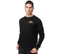 Lonsdale London Lympstone Hombre Sudadera Negro 80% algodón, 20% poliéster Estrechos