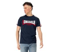Lonsdale London MERRYN Hombre Camiseta Azul Marino 100% algodón Regular