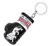 Lonsdale London MINI BOXING GLOVES Keyring Men Key Chain Mini Boxing Gloves Key Chain Black, tamaño:OneSize