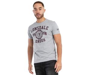Lonsdale London MURRISTER Hombre Camiseta Gris/Melé Regular