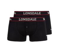 Lonsdale London Oakworth Hombre Boxers Negro L 95% algodón, 5% elastán Regular