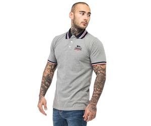 Lonsdale London OCCUMSTER Hombre Polo Gris 60% algodón, 40% poliéster Estrechos