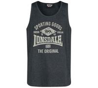 Lonsdale London Pilton Hombre Top Tirante Ancho Gris M 60% algodón, 40% poliéster Regular