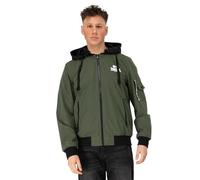 Lonsdale London SHALFORD Hombre Capucha con cremallera Aceituna L 100% poliéster Estrechos