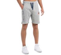Lonsdale Skaill Pantalones Cortos, Marl Grey/Navy/Red, S para Hombre, 117565
