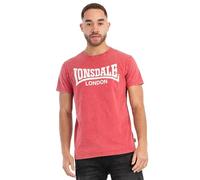 Lonsdale London STOFA Hombre Camiseta Rojo M 100% algodón Regular