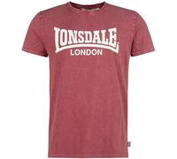 Lonsdale London STOFA Hombre Camiseta Rojo XL 100% algodón Regular