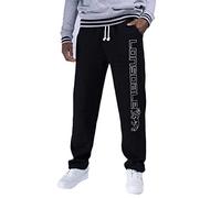 LONSDALE Pantalón 'Stonefield' negro / blanco 44 negro / blanco