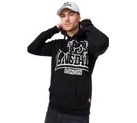 Lonsdale London Tadley Hombre Sudadera con Capucha Negro 60% algodón, 40% poliéster Regular