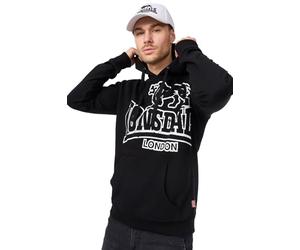 Lonsdale London Tadley Hombre Sudadera con Capucha Negro 60% algodón, 40% poliéster Regular