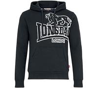 Lonsdale London Tadley Hombre Sudadera con Capucha Negro M 60% algodón, 40% poliéster Regular