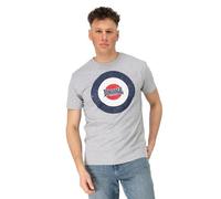 Lonsdale London TREVOSE Hombre Camiseta Gris/Melé S 90% Algodón, 10% Viscosa Rippbündchen Regular