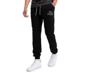 Lonsdale London Wansford Hombre Pantalones de Deporte Negro 100% algodón