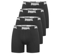 Lonsdale London West Challow 4er-Pack Hombre Boxers Negro 95% algodón, 5% elastán