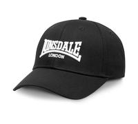 Lonsdale Gorra Wigston Unisex 100% algodón Negro