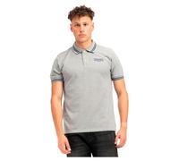 Lonsdale Markham Polo, Marl Grey/Navy, S para Hombre