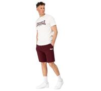 Lonsdale MOY Conjunto de Camiseta y Pantalones Cortos, Blanco, L para Hombre