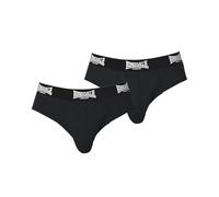 Lonsdale Pack de 2 calzoncillos de algodón para hombre, Negro , M