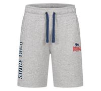 LONSDALE Pantalón deportivo azul oscuro / gris moteado / rojo M azul oscuro / gris moteado / rojo